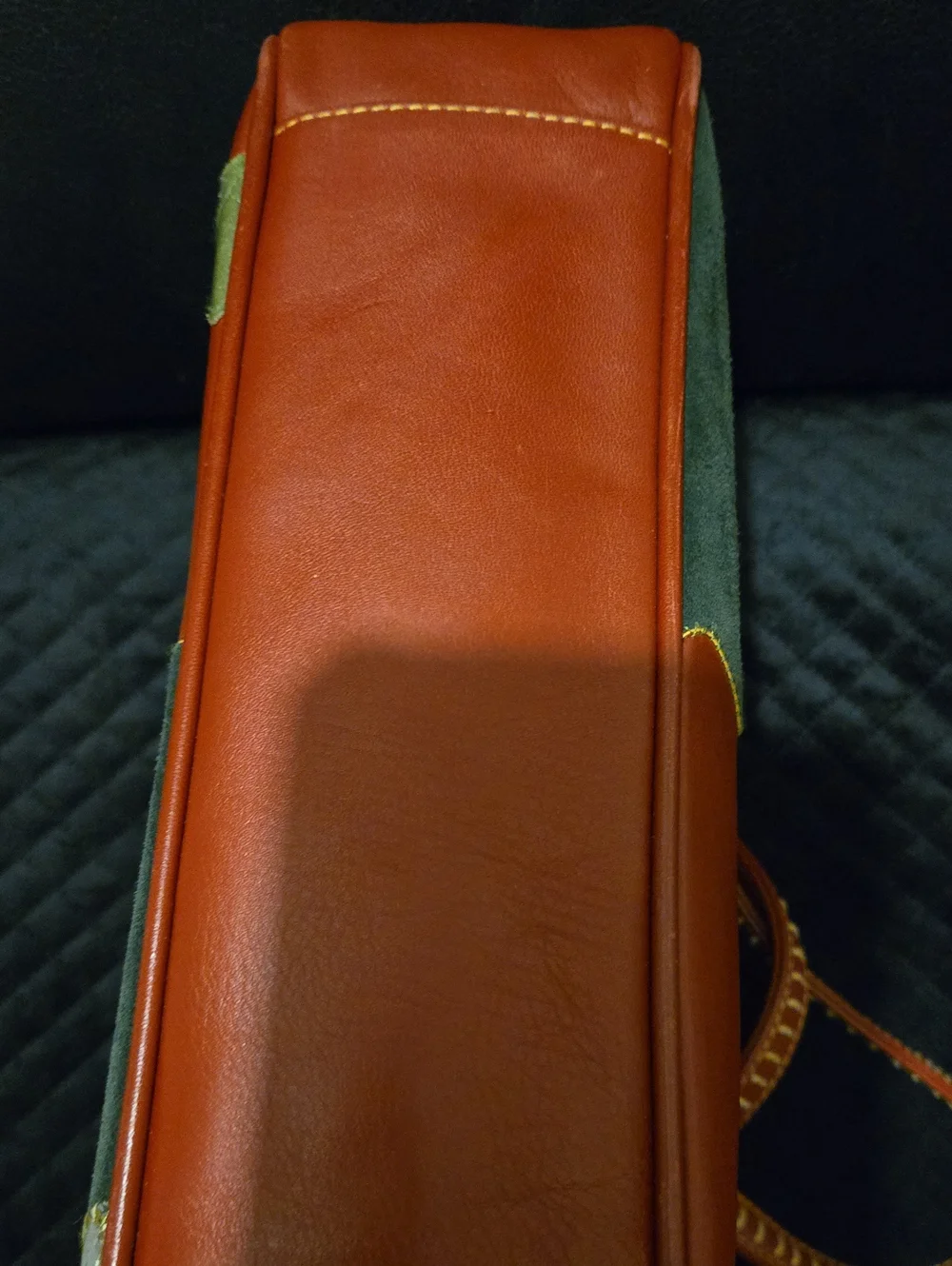 Rare Vintage Isabella Fiore Leather embroidered Hand bag